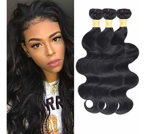 Wome Brazilian Human Hair Packs Natural Negro Body S3s8b