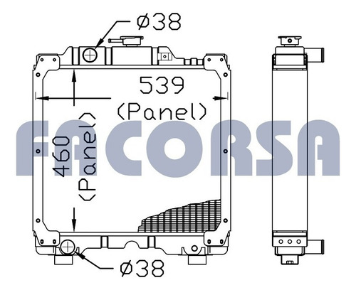 Radiador Facorsa Compatible N.holland Td95d/td85d Facorsa