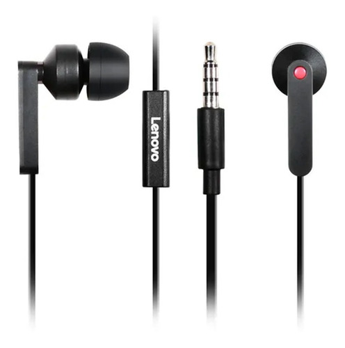 Fones De Ouvido Intra-auriculares Lenovo 4xd0j65079 Cor Preto