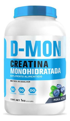  Creatina Suplemento  Monohidratada D-mon 1 Kg 200 Servicios