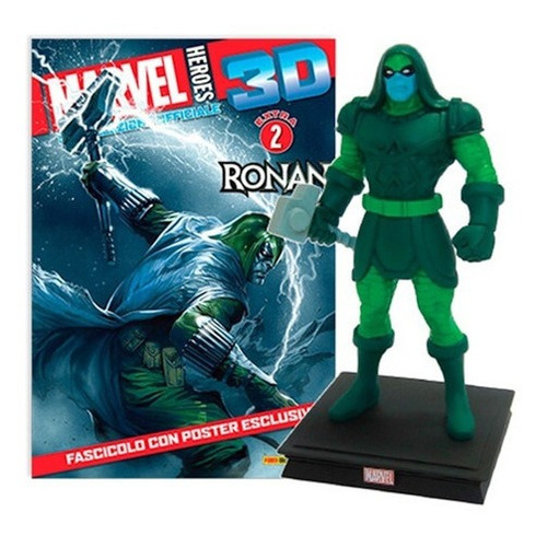 Marvel 3d Súper Héroes Figura Ronan #3 + Poster Nueva