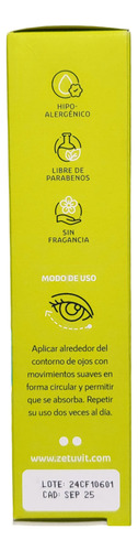 Zetuvit Roll-on Contorno De Ojos Disminuye Ojeras 15ml Sfn