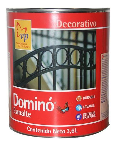 Pintura Esmalte Brillante Dominó, Marfil Oriental, 1 Gal