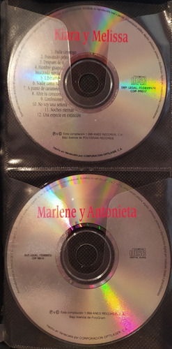 Combos De 2 Cds De Kiara - Melissa Y Marlene - Antonieta