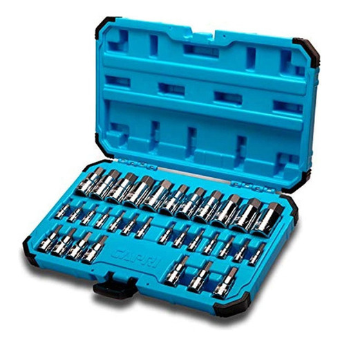 Capri Tools 30032 Master Hex Bit Socket Set Metrico Y Sae 3