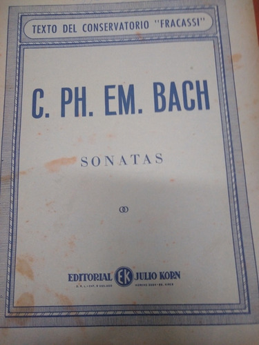 Sonatas - C Ph Em Bach - Texto Del Conservatorio Fracassi  