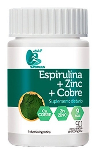 Espirulina + Zinc + Cobre Combate La Anemia Vitabell