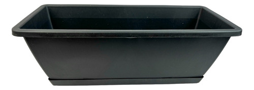 Maceta Rectangular Con Base. Jardinera Ventana 4 Piezas