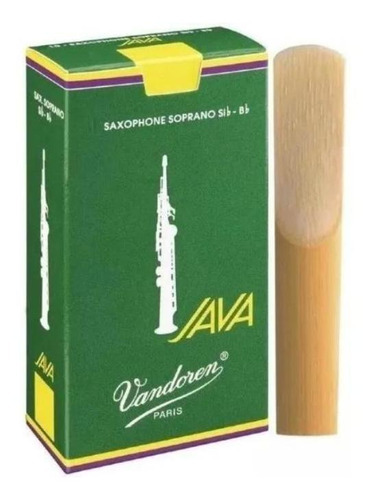 Caixa C/ 10 Palhetas Vandoren Java Para Sax Soprano Nº 2,5