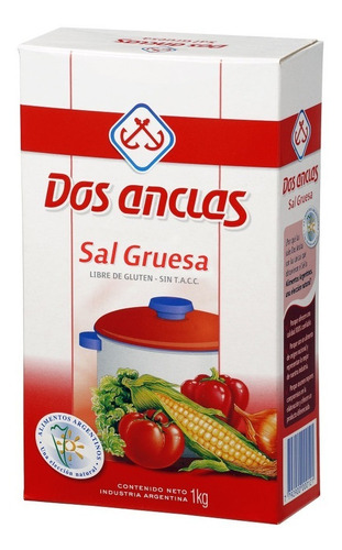 Dos Anclas Sal Gruesa En Estuche X 1kg Sin Tacc