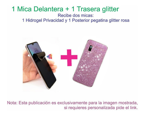 Duo G70 Blu Priv+glitter Rosa/no Cristal