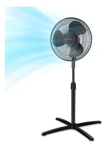 Pelonis - Ventilador Portátil De Pedestal De 16 Pulgadas, .