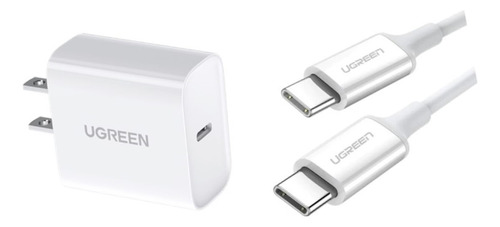 Cargador Ugreen Para iPhone 15 De 20w Cable Tipo C De 1 Metr