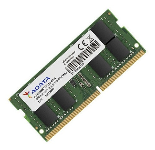 Imagen 3 de 10 de Memoria Ram Ddr4 8gb 2666 Sodimm Cl19 Adata Premier