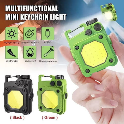 Sjx Mini Linterna Led, Llavero, Linterna Cob Superbrillante