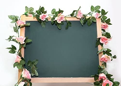 Guirnalda Flores 10 Rosas Con Hojas 2.3 M Planta Artificial