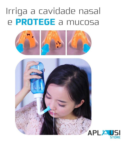Higienizador Lavador Nasal Ducha P/ Sinusite Rinite Alérgica