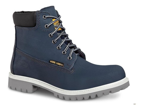 Bota Hombre Botín Casual Moda Workland 77611 Azul