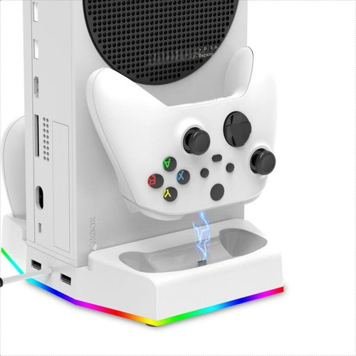 Base Ventilador Para Xbox Series S Con 2 Pilas Recargables