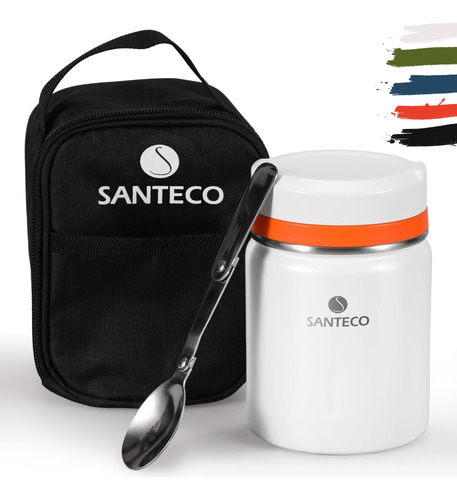 Santeco 17 Oz Jarrón De Alimentos Aislado Con Bolsa, 1vsdy