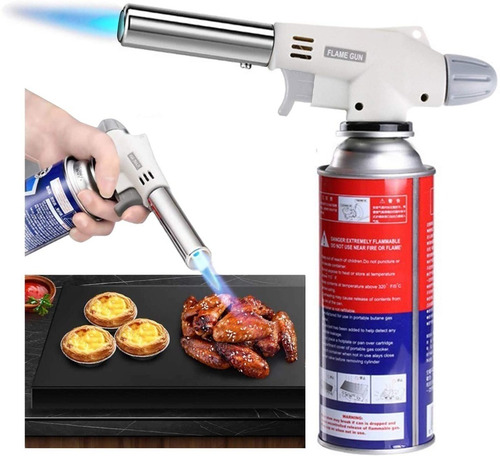 Imagen 3 de 5 de Soplete + Tanque Gas Butano Tuberia Reposteria Joyeria