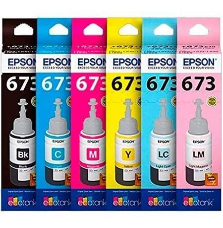 Epson Kit De 6 Tintas T673 Para L800 L805 L810 L850 L1800
