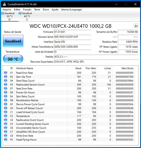 Hd Western Digital  Wd10jpcx 1tb