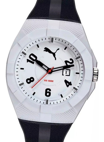Reloj Puma Ultrasize Pu103501014 Iconic Acero Malla Caucho