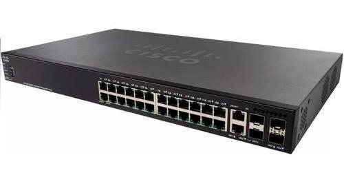 Switch Cisco Sg350x-24 Adm 24 Puertos Gigabite + 4 Sfp