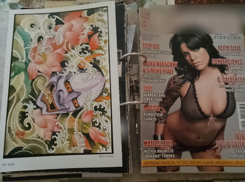 8 Revistas Arte Tatoo Y Tatoo Mag Más De 500 Pag De Diseños (Usado)