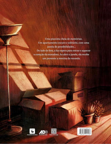 La chica del balcón, de Leo Cunha. Editorial Elo Editora, tapa blanda, edición 1 en portugués, 2022