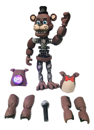 Fnaf Oso Freddy Café Desarmable Nuevo Modelo Grande  Con Luz