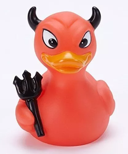 Celebridades Diablo Pato Patito De Goma Baño De Juguete