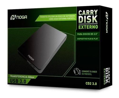 Carry Disk Case Disco Rigido Externo Sata Noga Cd2 Usb 3.0 E