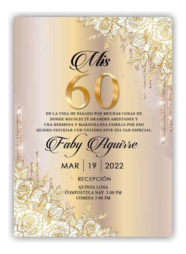 35 Invitaciones De Boda Dorado