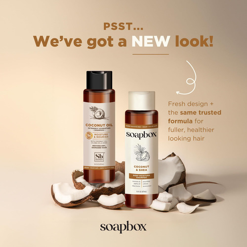 Conjunto De Shampoo E Condicionador Soapbox Com Óleo De Coco