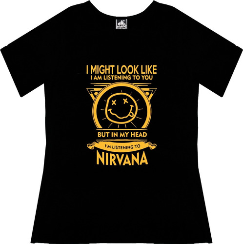 Blusa Nirvana Dama Metal Rock Tv Camiseta Urbanoz