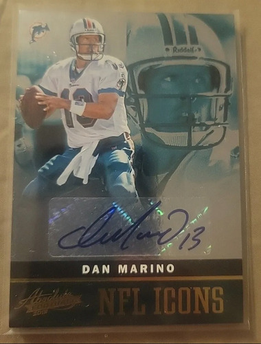 Tarjeta Autografiada Dan Marino (nfl Miami Dolphins)