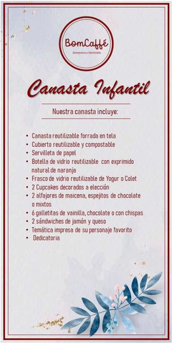 Desayuno, Merienda Infantil A Domicilio