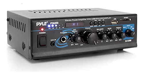 Amplificador De Audio Pyle - 2x120w, Estéreo, Mixer, Rca,