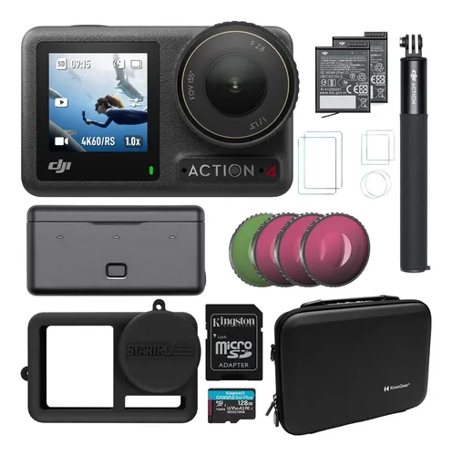 Cámara Dji Osmo Action 4 Adventure Combo Con Accesorios