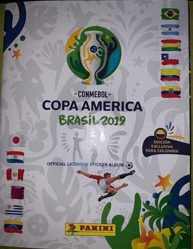 Álbum Copa America Brasil 2019 Pasta Blanda