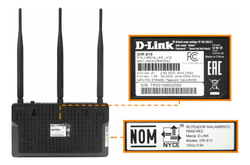Router Wifi D-link Ac750 De Doble Banda Clickbox