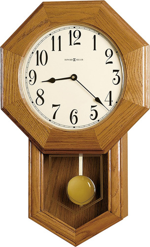 Elliot 625-242 - Reloj De Pared De Roble Dorado Con Cuarzo, 