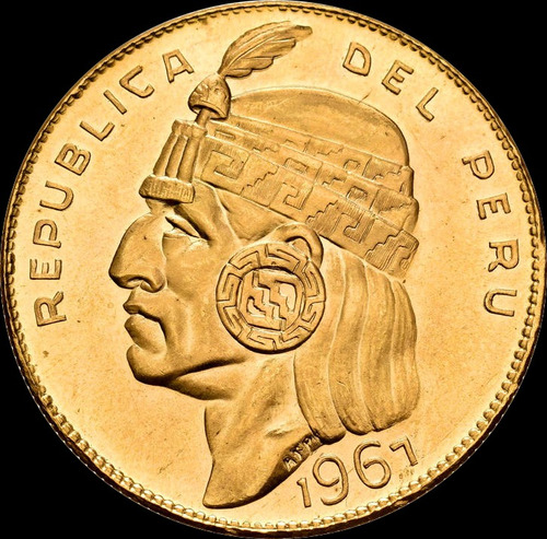 Moneda Conmemorativa Inka De Perú 50 Soles De Oro (replica)