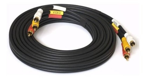 Cable Audio Video 3 Rca 3x3 Blindado 8 Metros Dvd Tv Lcd Ctv