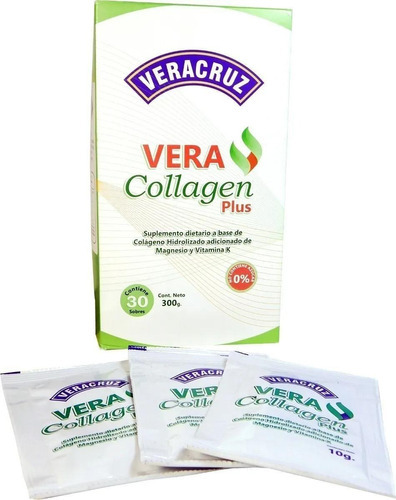 Collagen Plus Veracruz X 30 Sobres Suplemento Vera Colágeno Sabor Sin Sabor