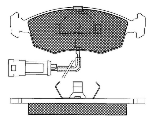 Pastilla De Freno Ford Granada 2.0 - 2.5 Diesel Cl 91/ Delan