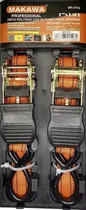 Comprar Set 2 Eslinga Cinta Amarre Con Ratchet 1 Pulgada X 4.5 Mts
