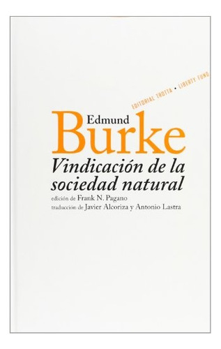Vindicacion De La Sociedad Natural - Edmund Burke